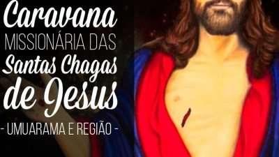 A Caravana Missionária das Santas Chagas de Jesus, do padre Reginaldo Manzotti, chega em Umuarama