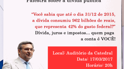 Umuarama terá palestra sobre dívida pública