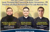 Três jovens serão Ordenados Padres no sábado (28)