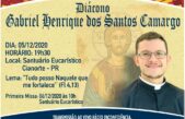 Gabriel Henrique será ordenado Padre no sábado (05)
