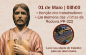 Missa em honra a São José Operário acontecerá no Santuário em Umuarama-PR