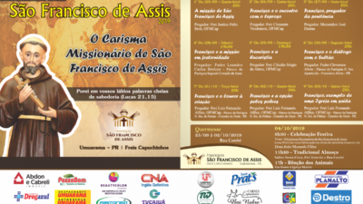 Paróquia São Francisco de Assis inicia amanhã as festividades ao padroeiro
