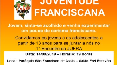 Paróquia São Francisco de Assis faz convite aos jovens